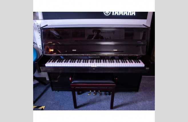 Used Waldstein Polished Mahogany W108 Upright Piano - All Inclusive Premium Package (SN:02401) - Image 1